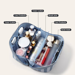 BOYATU bolso maquillaje con divisor grande para organización