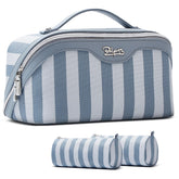 BOYATU bolso maquillaje viaje set3 en cuero PU impermeable para viaje