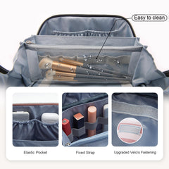 Diseño con rayas y cuero PU suave, estilo moderno.