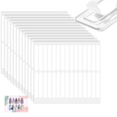 BQAN cinta doble cara para uñas, paquete de 12 hojas, ideal para exhibiciones y almacenamiento.