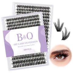 B&Qaugen Manga Lash Clusters con banda invisible para un look natural
