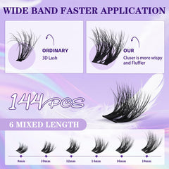 B&Qaugen precision tweezers enable precise placement for salon-like results.