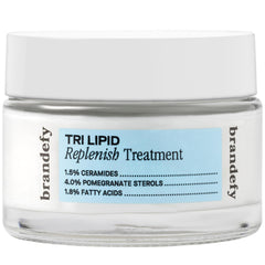 Brandefy Tri Lipid Replenish ceramidas en la botella para piel suave