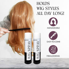 Brandywine Wig Spray: adapté pour perruques synthétiques et naturelles.