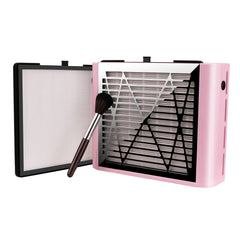 BRANTMAKER colector de polvo para uñas con aspiración de 60W, color rosa, succión potente.