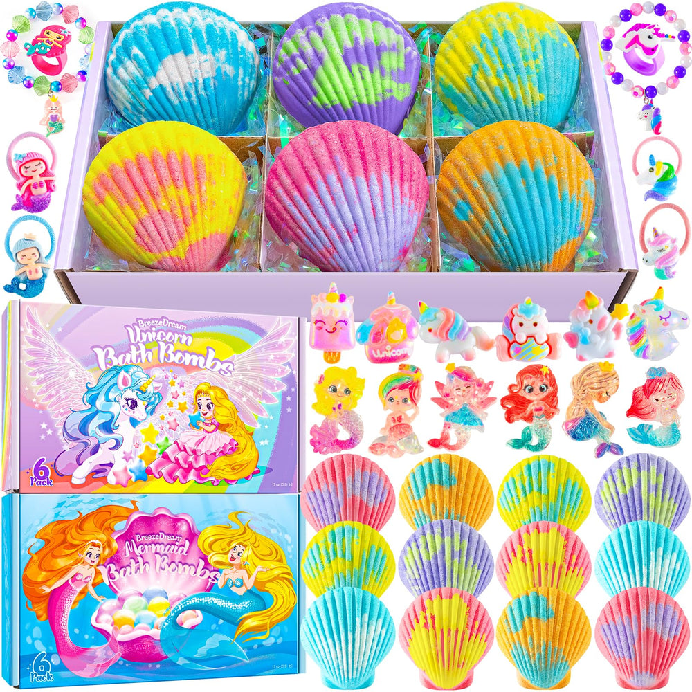 BreezeDream bombas de baño concha sirena: juego imaginativo y aroma suave