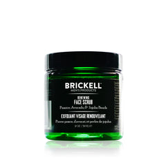 Brickell exfoliante renovador facial con perlas de jojoba exfolia suavemente y deja la piel suave.