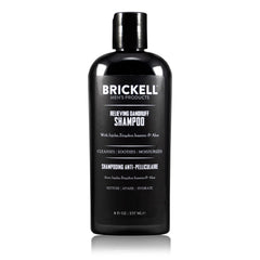 Champú Brickell para hombres, botella de 8 oz, alivio suave de la caspa.
