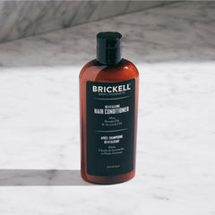 Brickell apres-shampooing homme - ingrédients naturels: hydratation et revitalisation.
