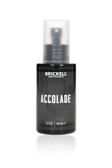 Brickell Accolade, botella de colonia, aroma cálido para uso diario.