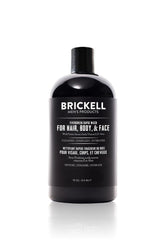 Brickell Rapid Wash bouteille pompe verte, nettoie cheveux et corps en une étape pratique.