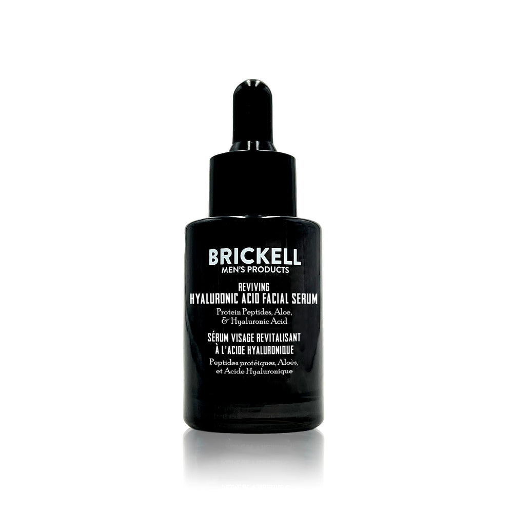 Brickell serum anti-edad hialurónico para rostro, mejora elasticidad.
