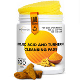 BRIGHTJUNGLE toallitas limpieza acido kojico curcuma para rostro y cuerpo, tez luminosa