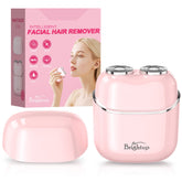 Brightup afeitadora facial eléctrica sin dolor para piel suave y lista para maquillar