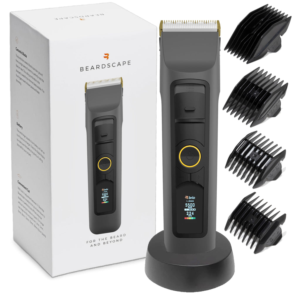 Brio Beardscape V2 con cuchilla cerámica de baja fricción para un corte suave