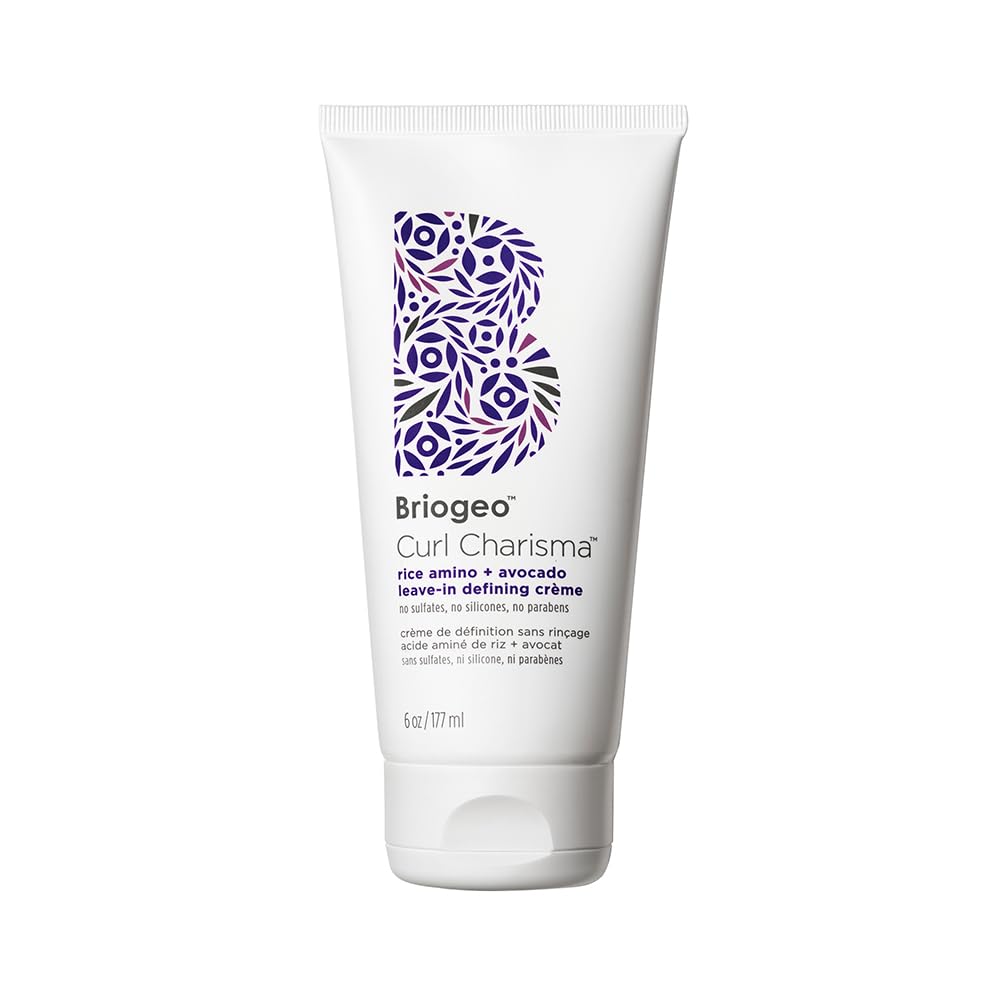 Briogeo Curl Charisma crema definidora para rizos para definición y hidratación sin encrespamiento.
