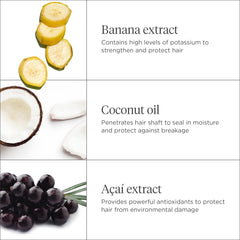 Frutas antioxidantes mango y açai para protección del cabello