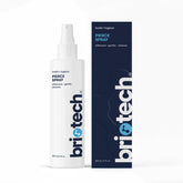 BRIOTECH Pierce Spray, vista cercana de la botella para cuidado suave de piercings