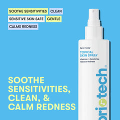 BRIOTECH Topical Skin Spray facial para piel sensible en rutina diaria.