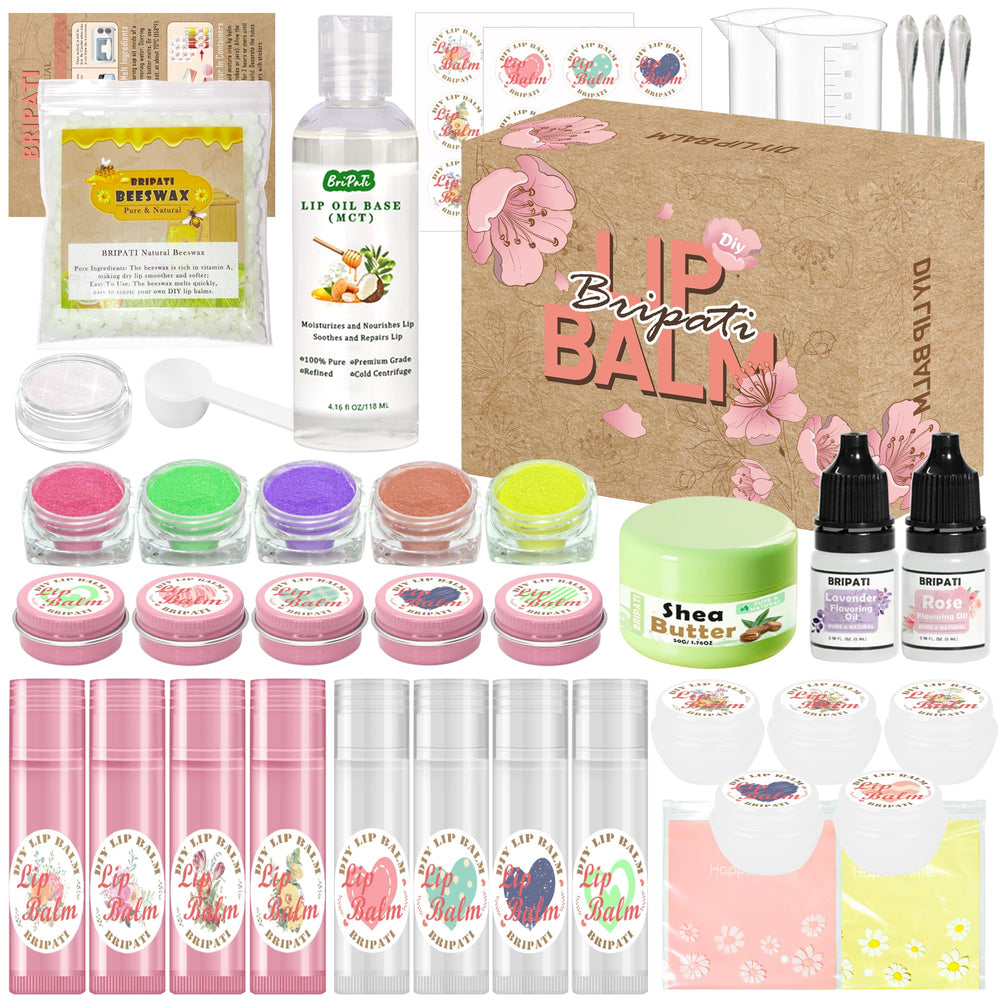 BRIPATI kit brico-balsamo-labial-ingredientes: ingredientes naturales para personalizar aromas y texturas