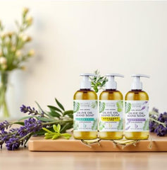 Britannies Thyme Jabon Castile bergamota para limpieza suave y aromática