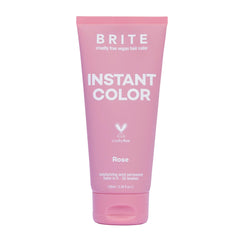 BRITE Color Instantáneo Rosa en envase, coloración vegana suave para uso en casa.