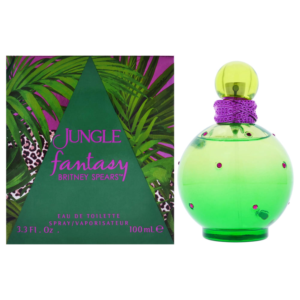 Britney Spears Jungle Fantasy, frasco frontal, ideal para uso diario y energía positiva.