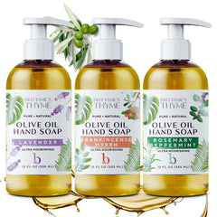 Brittanie's Thyme botella Castile con aromas naturales para limpieza suave
