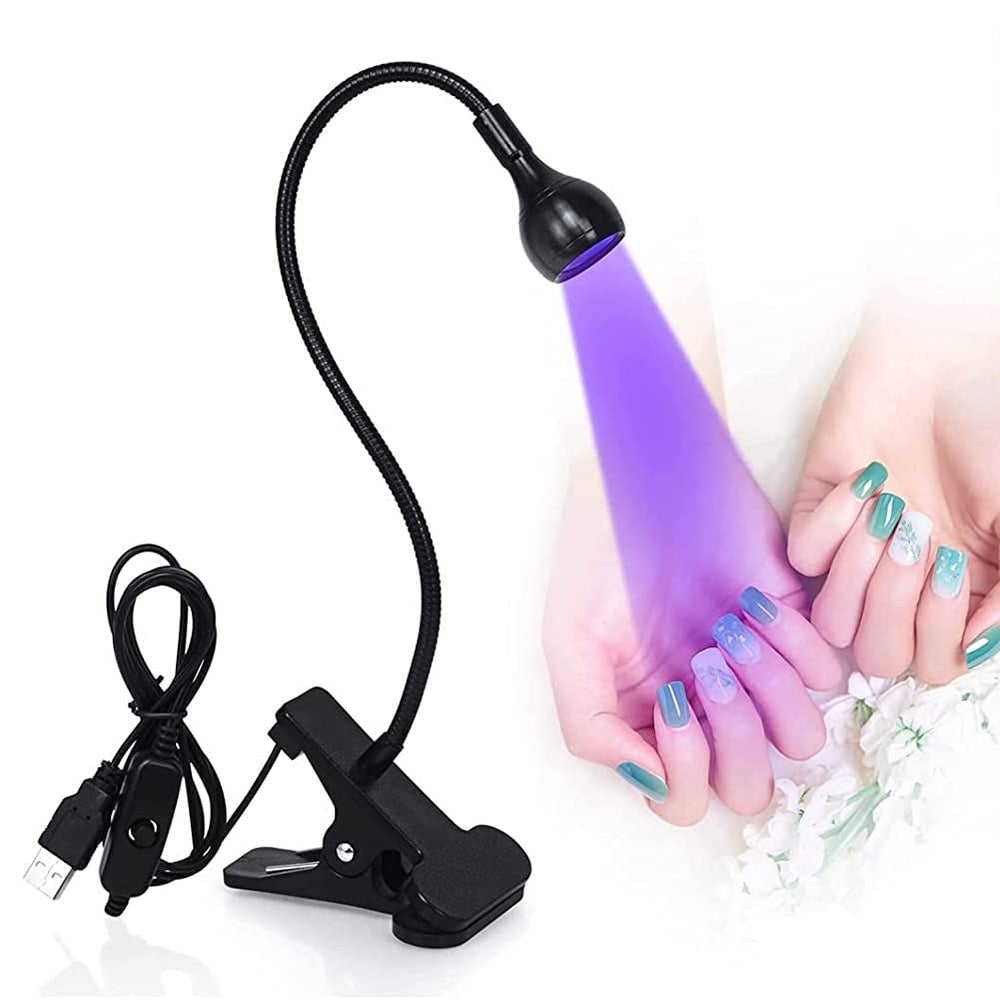 Brokimis lampara UV mini para uñas gel, curado uniforme en casa.