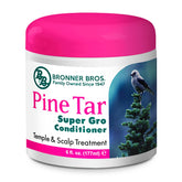 Bronner Bros BB Pine Tar Super Gro, bote de 6 onzas, hidrata cuero cabelludo y reduce picor.