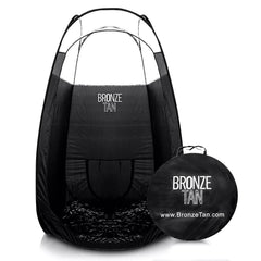 Bronze Tan Pop-Up Tent ergonómico para salones, montaje rápido y cómodo.