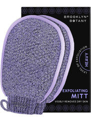 Brooklyn Botany Mitts exfoliantes para el baño, eliminan células muertas y dejan piel suave
