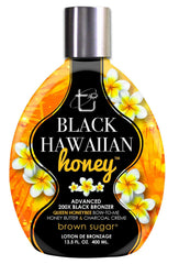 Brown Sugar bronceador 200X negro en botella, bronceado profundo.