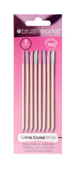 Brushworks palitos cristal para exfoliar suavemente la cutícula y mejorar la apariencia de la uña