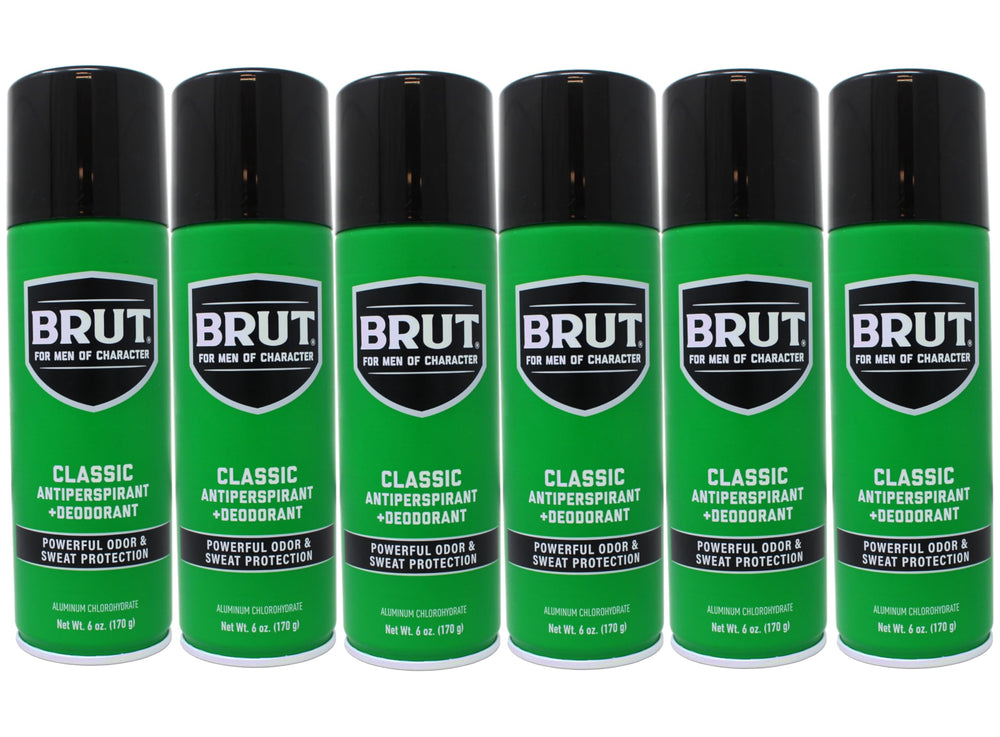 Brut Déodorant aérosol Classique, application rapide pour une journée fraîche.