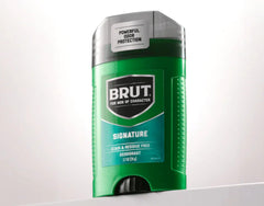Brut Desodorante Signature lata doble: práctico para uso diario y recarga.