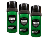 Brut desodorante sólido redondo para hombres, sensación fresca al empezar el día.