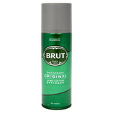 Brut Original desodorante en aerosol 200 ml ofrece frescura duradera para el día.