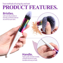 Brocha corrector BS-MALL para corrección precisa bajo ojos y ojeras.