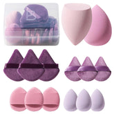 BS-MALL esponjas maquillaje triangulares 14 piezas para aplicación suave y uniforme