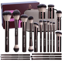 BS-MALL kit pinceles con estuche de viaje para maquillaje completo
