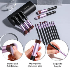 BS-MALL pinceles maquillaje 14 piezas ojos sombra: precisión y mezclar suave
