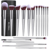 BS-MALL set de brochas 18 piezas para base líquida, acabado suave