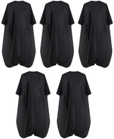 BSFHH capa de peluquería negra resistente al agua para proteger ropa durante el corte.