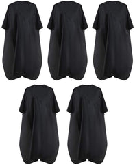 BSFHH capa de peluquería negra resistente al agua para proteger ropa durante el corte.