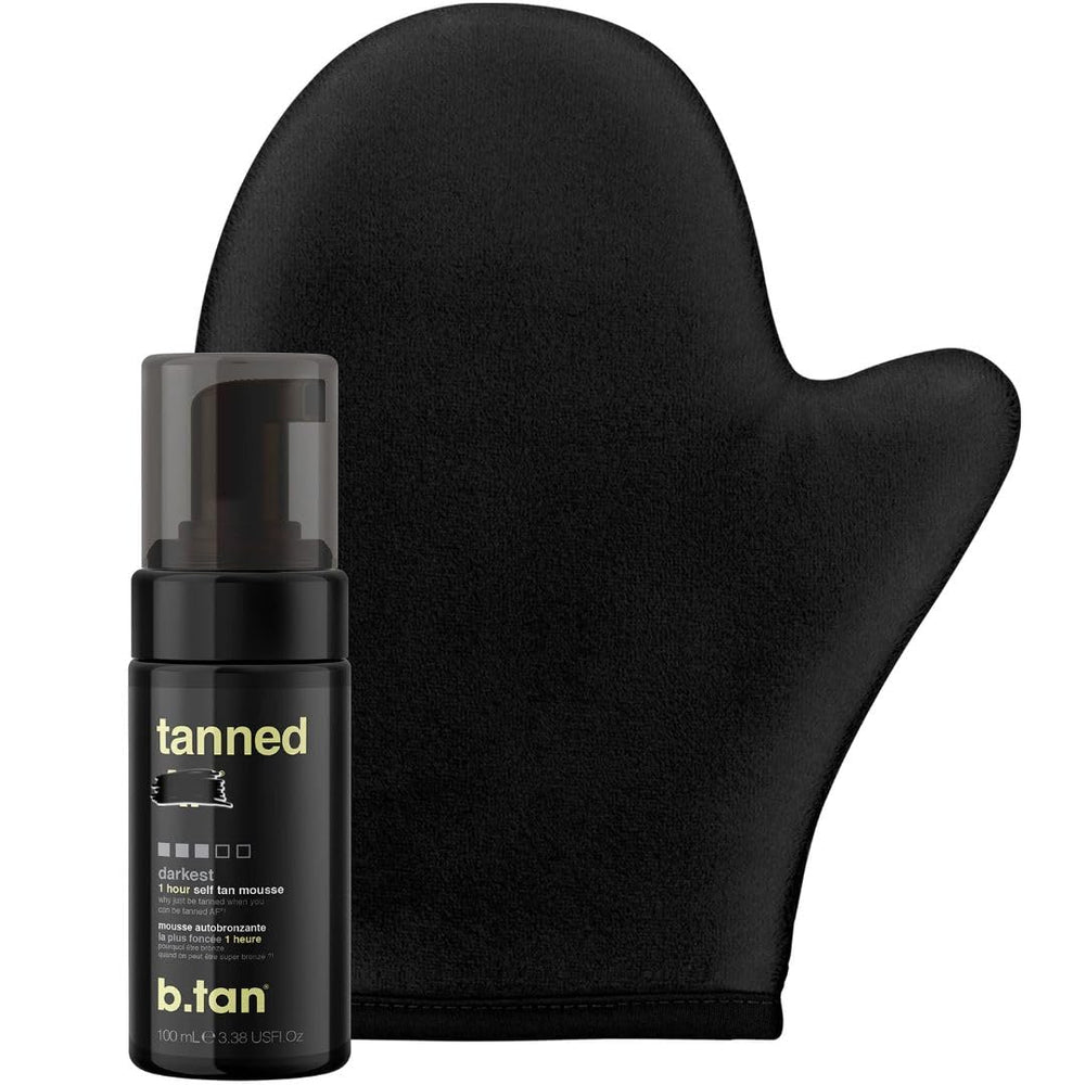 B.TAN Kit Mini Bronceador Oscuro con botella para aplicación uniforme.