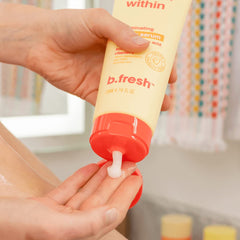 Brillo saludable en la piel tras aplicar la loción B.TAN.