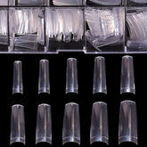 BTArtbox puntas de uñas transparentes con estuche, fáciles de seleccionar y organizar.