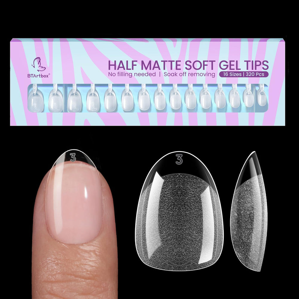 BTArtbox uñas almendra extra cortas: ajuste ultra natural para nail art.