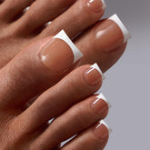BTArtbox uñas para pie cuadradas curables con lámpara para acabado duradero.